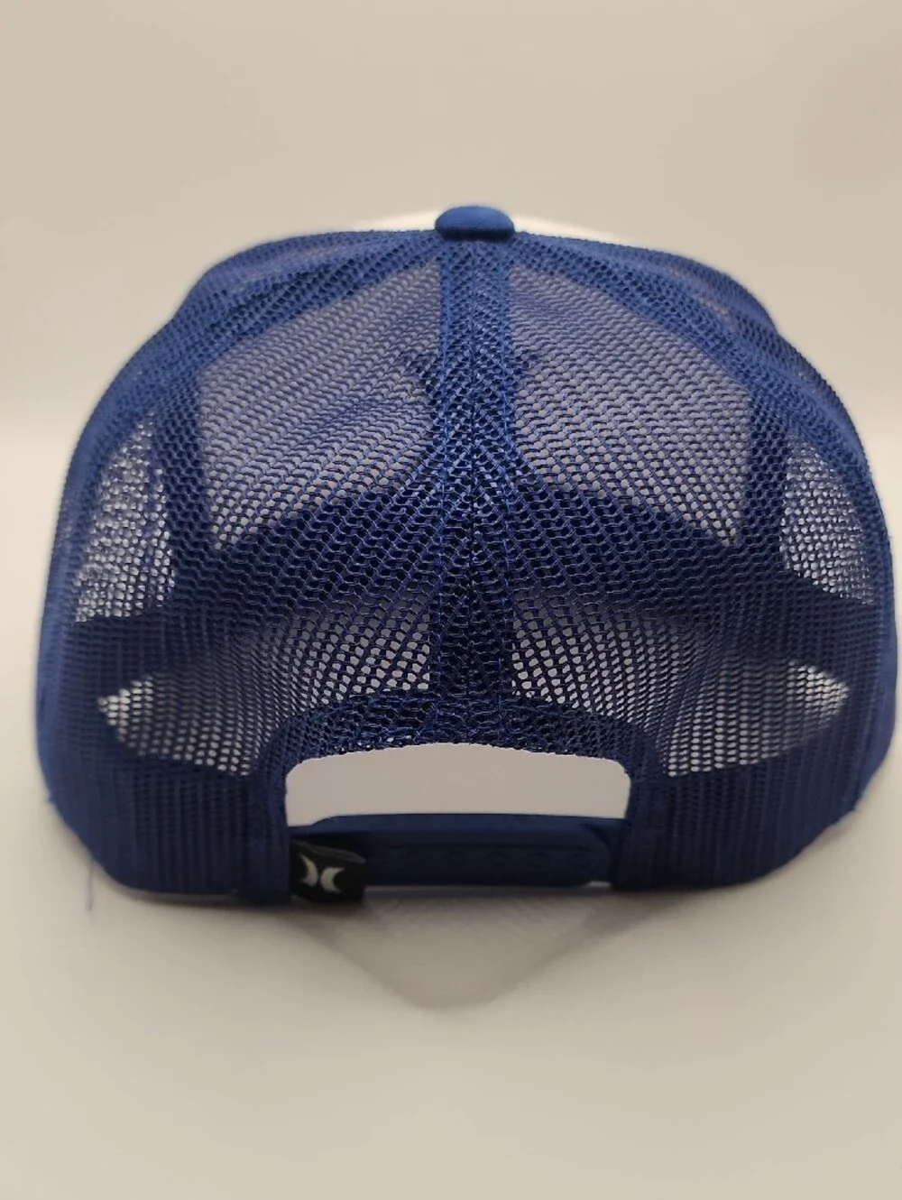 Hurley White Front Blue Bill Mesh Snapback Hat